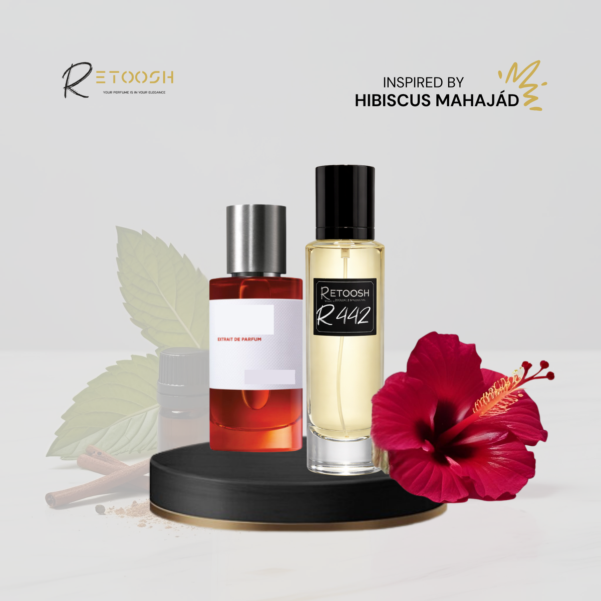 Fragrance R442 – Enchanted Rose & Vanilla Elixir for Women and Men | 50mL - Retoosh Perfumes
