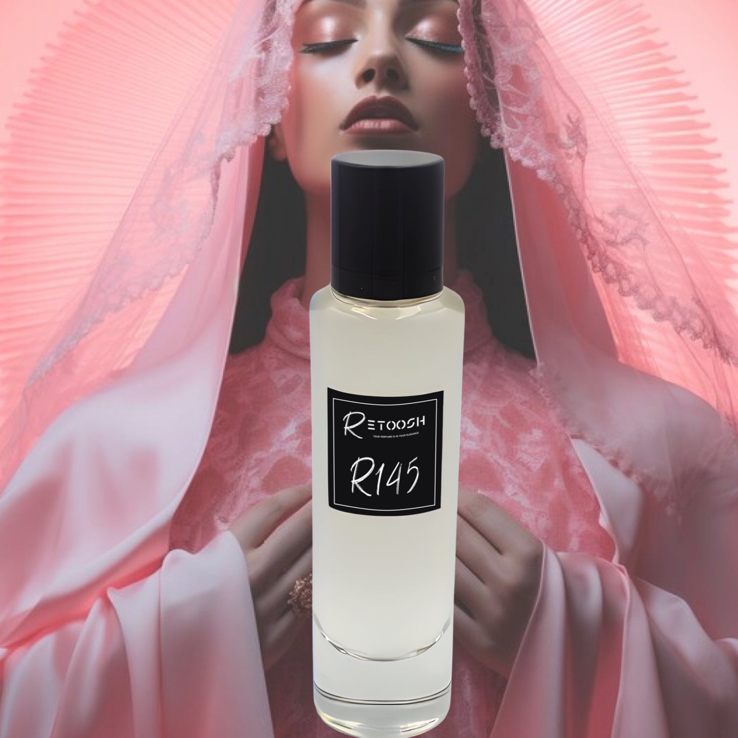 R145 Velvet Oud Fragrance – A Symphony of Rose, Oud, and Amber For Women | 50mL - Retoosh Perfumes