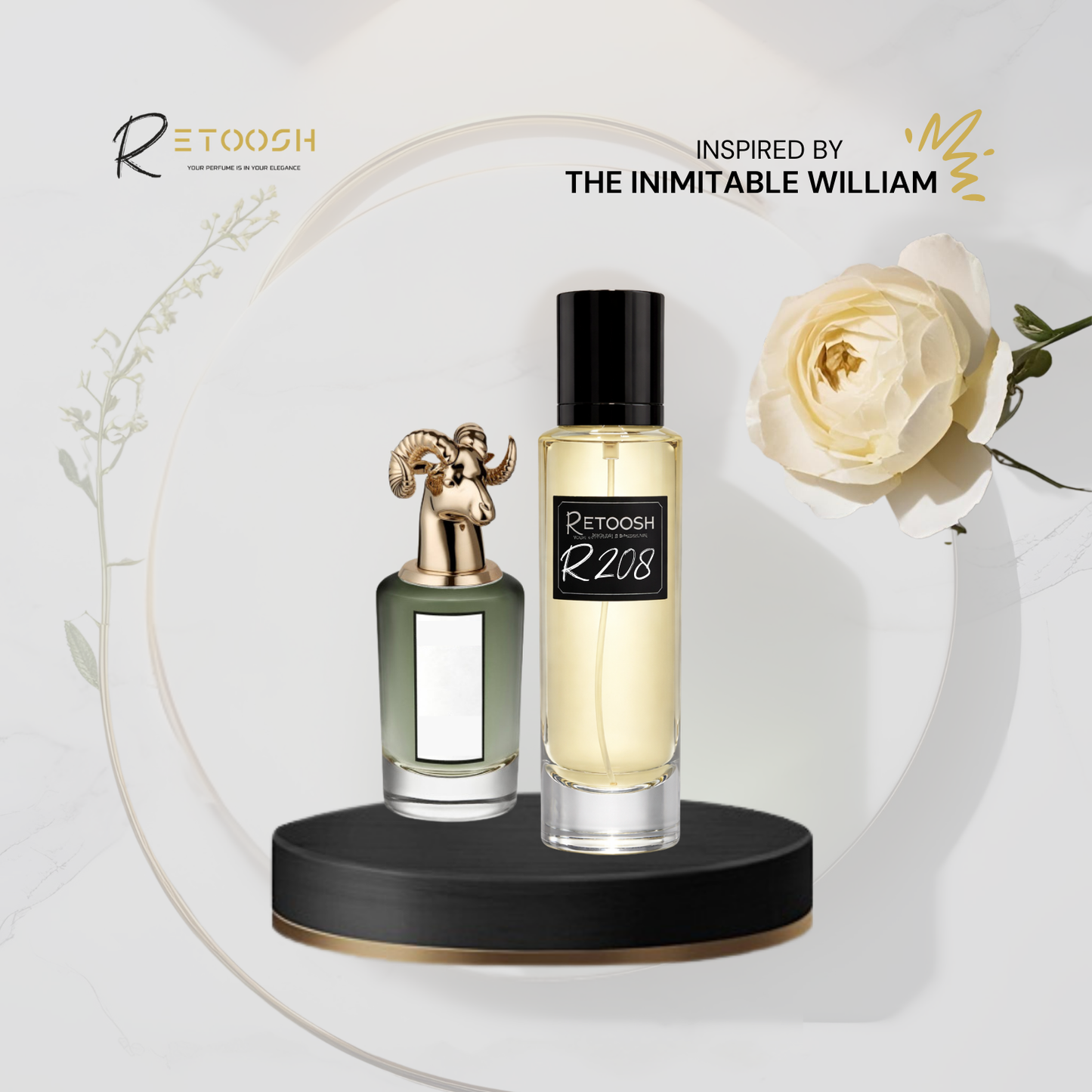 Fragrance of Oud & Amber Seduction | R208 for Men | 50ml - Retoosh Perfumes