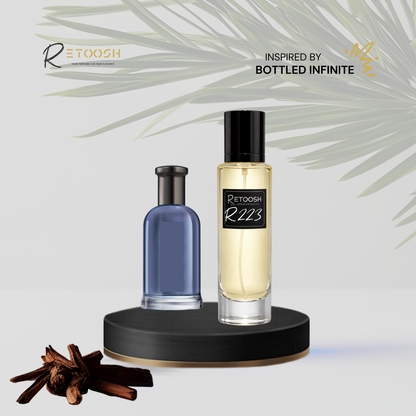 R223 | Fragrance of Noble Woods – A Captivating Blend of Cinnamon, Apple & Sandalwood for Men | 50mL - Retoosh Perfumes