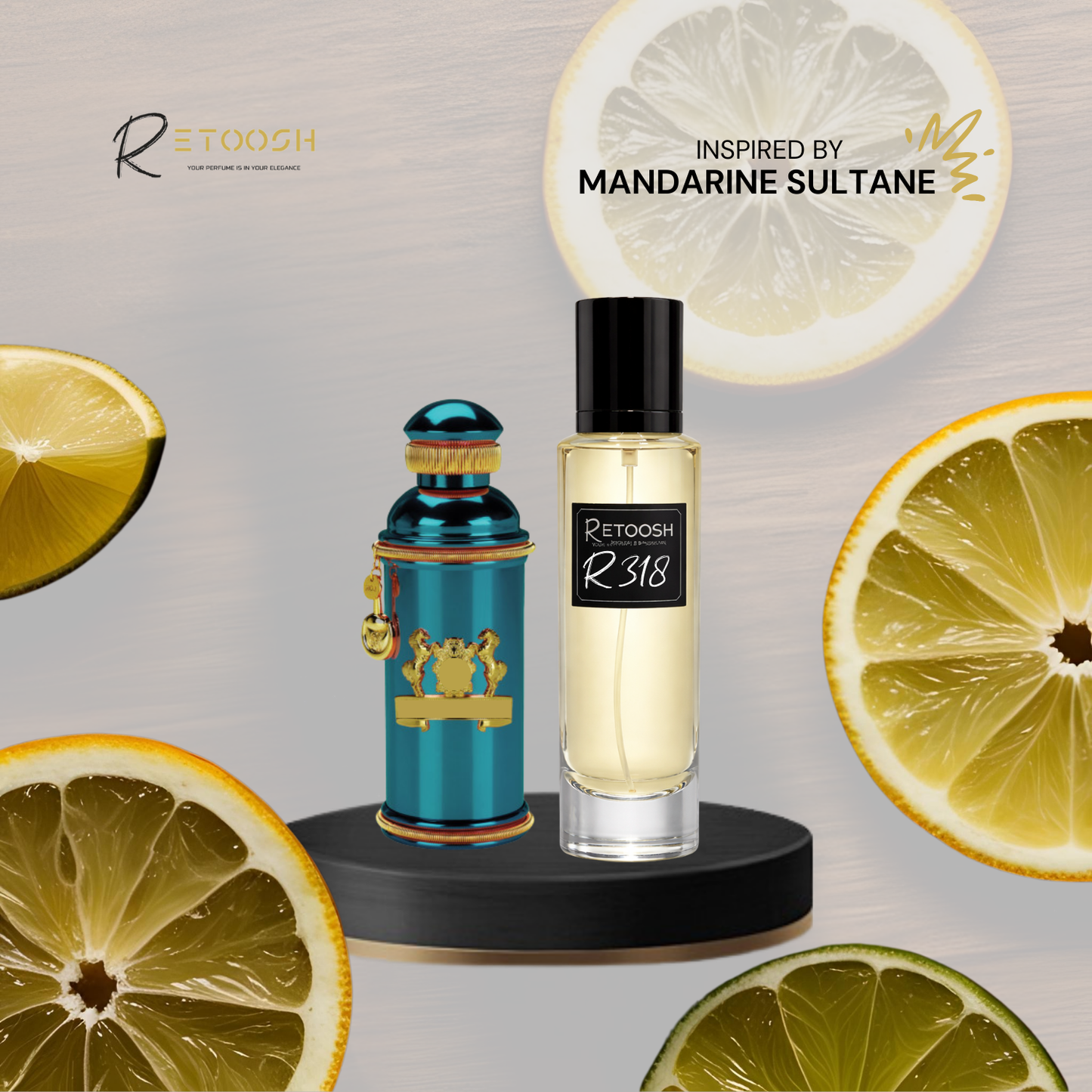 R318 Citrus Whisper Fragrance for Women and Men | 50mL - Retoosh Perfumes