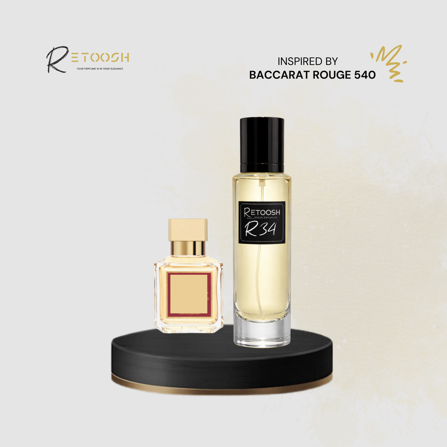 R34 Fragrance - A Symphony of Oriental Floral Elegance For Women and Men | 50mL - Retoosh Perfumes