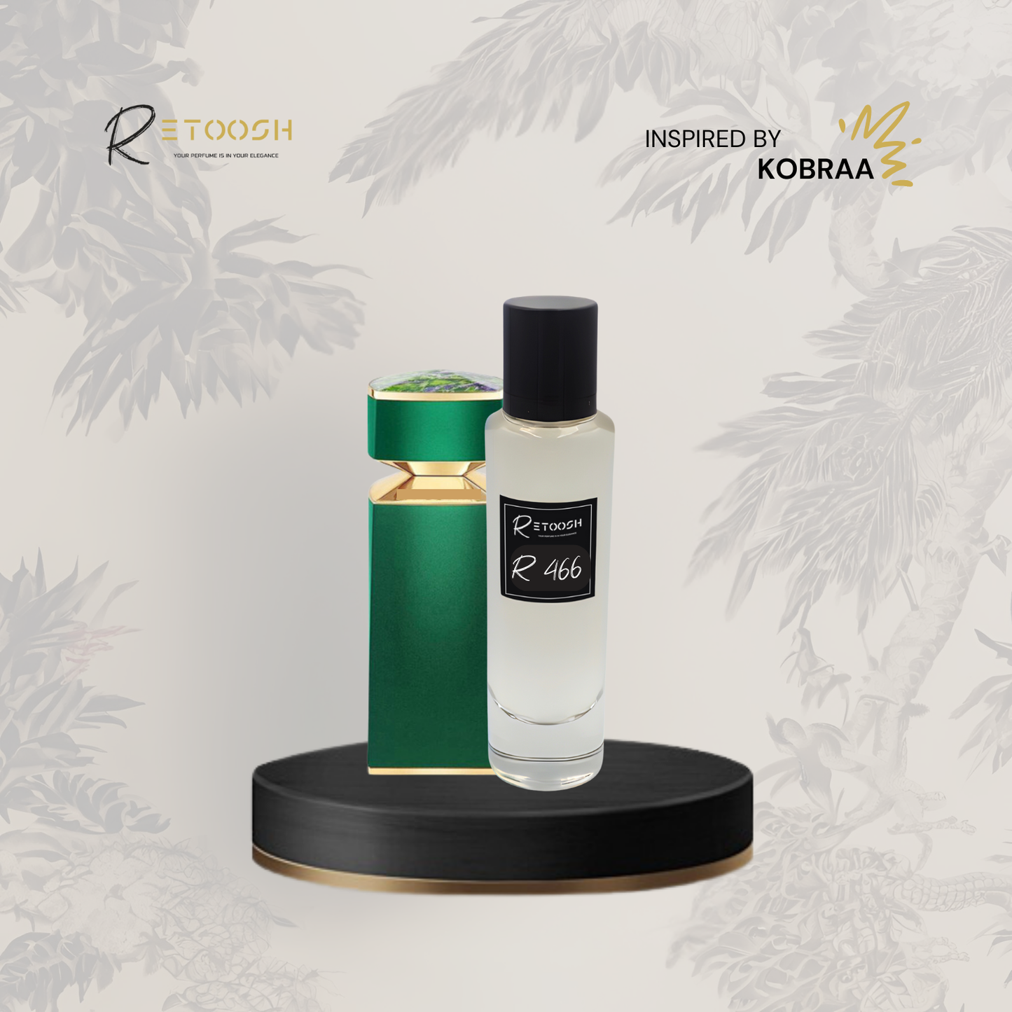 R466 | Mystic Oud Fragrance – Geranium, Olibanum & Agarwood Elegance for Men | 50mL - Retoosh Perfumes