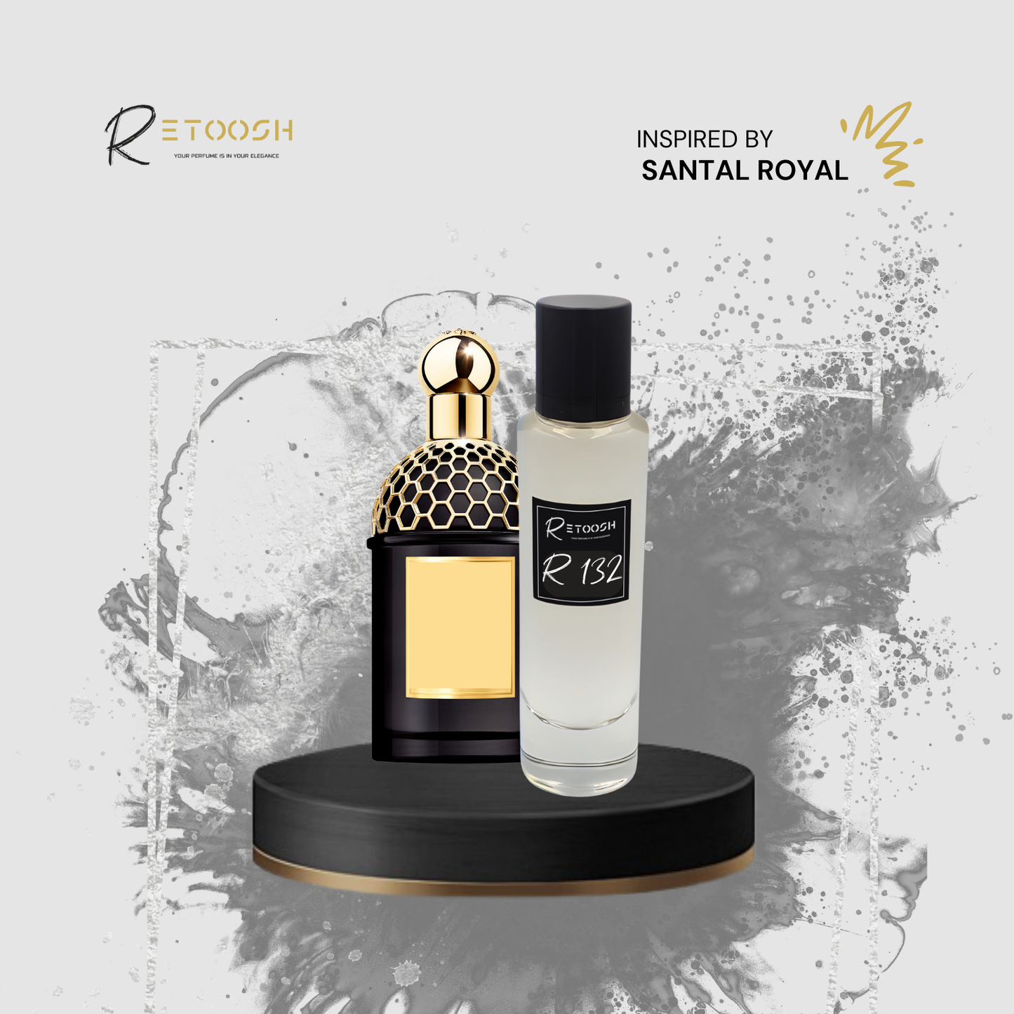 R132 – Fragrance of Prestige – A Masterpiece of Rose & Oud | 50mL - Retoosh Perfumes