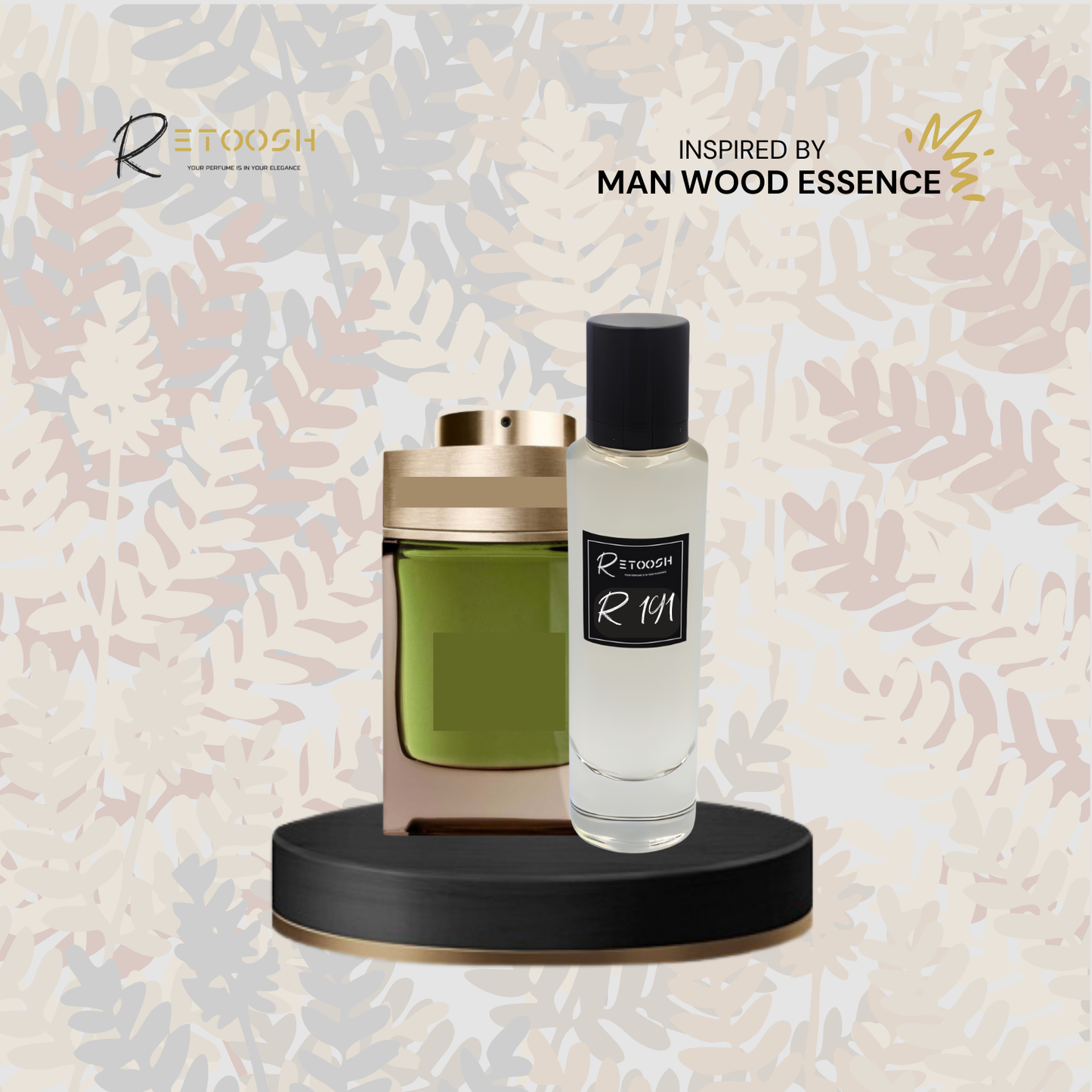 R191 Citrus & Cedar Elegance | Luxury Woody Fragrance for Men | 50mL - Retoosh Perfumes