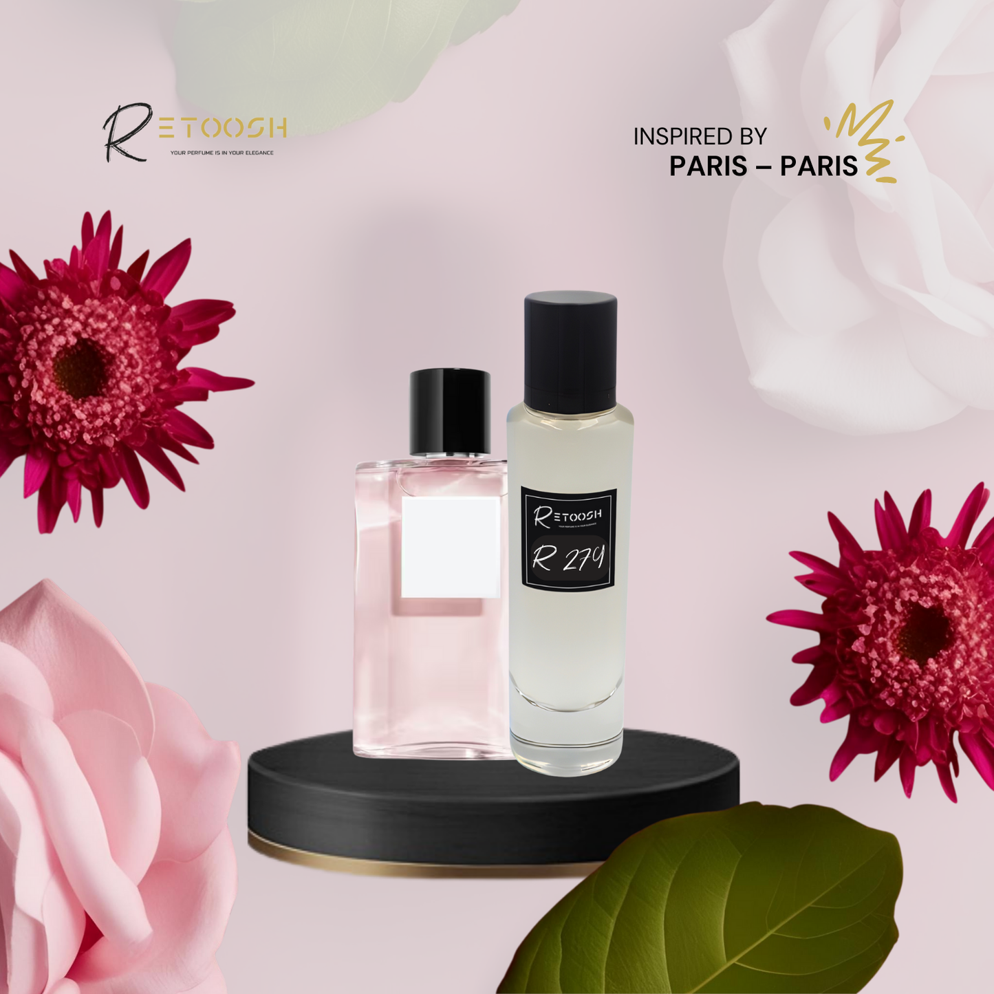 R279 - Chypre Bloom Fragrance – A Touch of Rose & Spice for Women | 50mL - Retoosh Perfumes