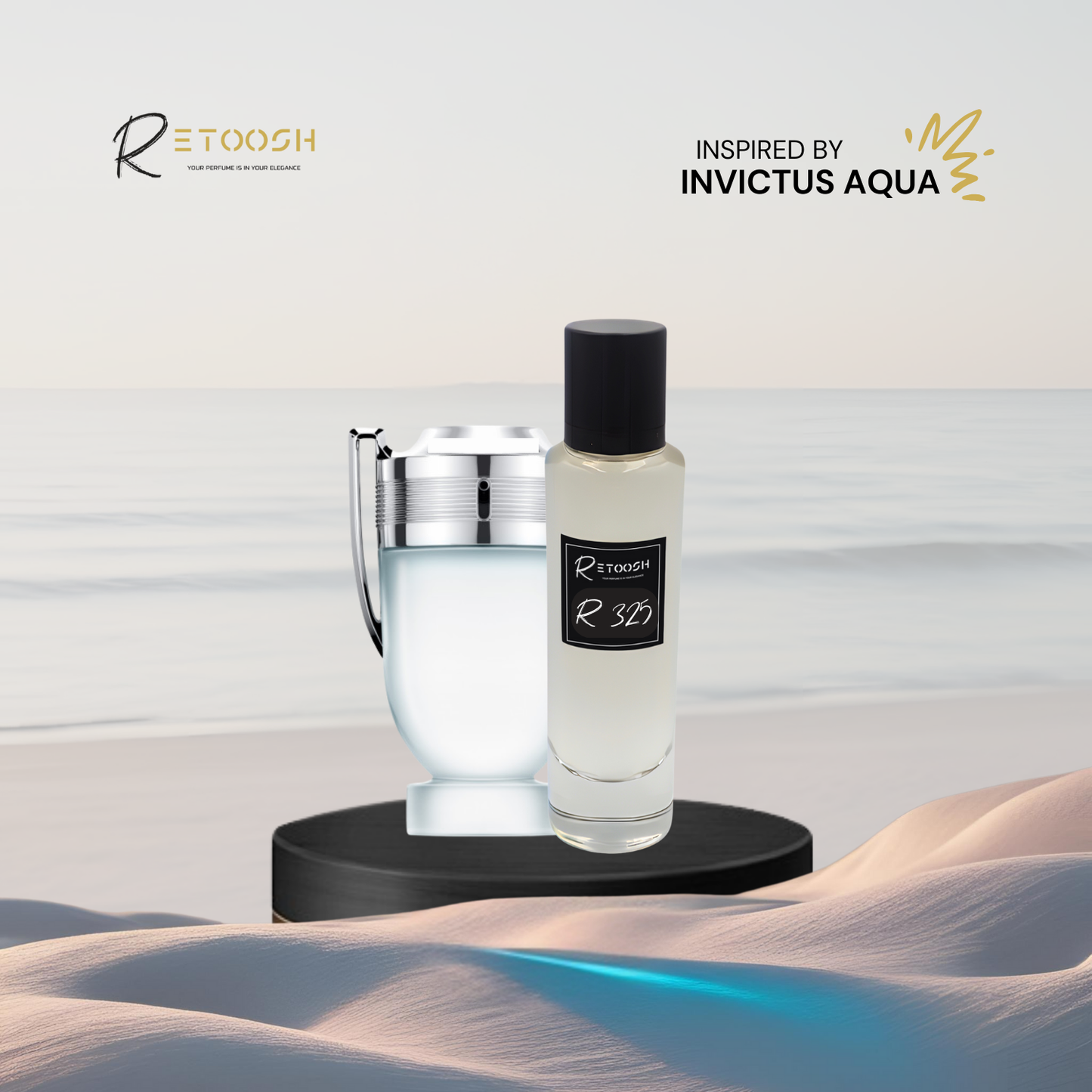 R325 Aqua Noir Fragrance for Men | 50mL - Retoosh Perfumes