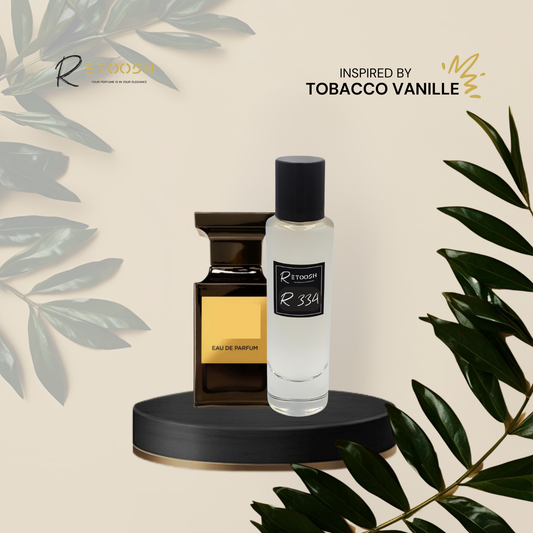R334 Tobacco Blaze Fragrance – A Bold Fusion of Spice & Warm Vanilla for Women and Men | 50mL - Retoosh Perfumes