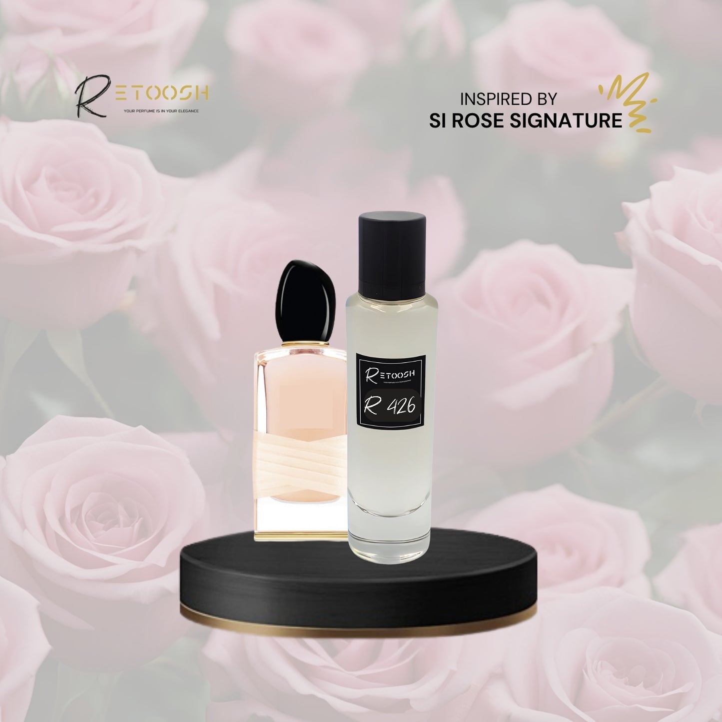 R426 | Rosé Whisper | Floral Elegance Fragrance for Women | 50mL - Retoosh Perfumes