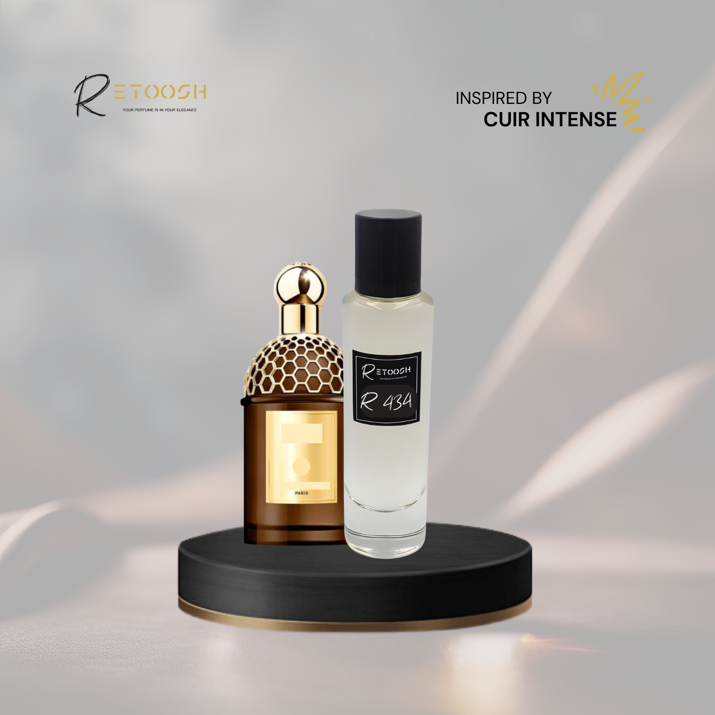 R434 | Leather Temptation Fragrance – A Smoky Symphony of Power & Passion for Women and Men | 50mL - Retoosh Perfumes