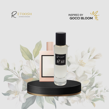 R68 Floral Elegance - A Jasmine & Tuberose Symphony For Women | 50mL - Retoosh Perfumes