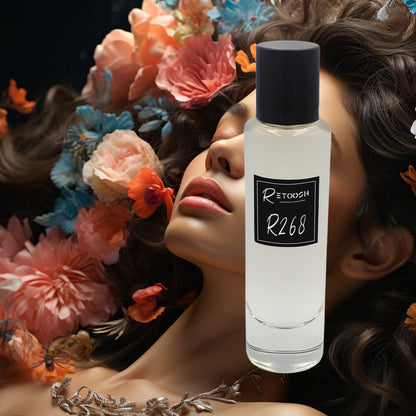 R268 | Velvet Rose Fragrance – A Floral Symphony of Violet & Sandalwood for Women | 50mL - Retoosh Perfumes
